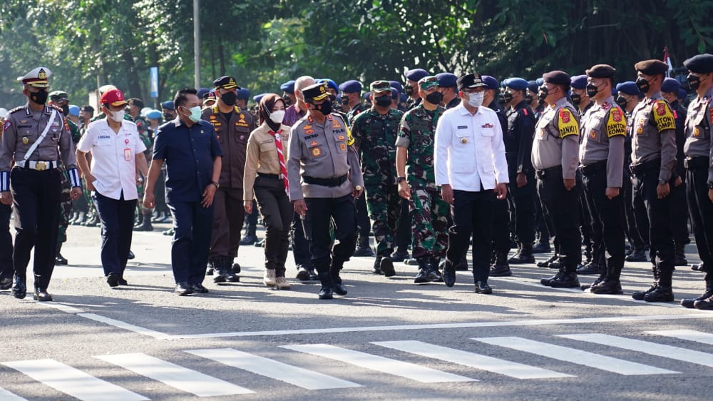 TNI Polri Gelar Apel Bersama Jamin Keamanan Dalam Perayaan Idul Fitri