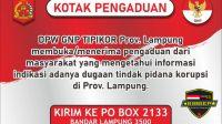 GNP Tipikor Lampung, Melayani Pengaduan Masyarakat