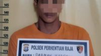 Ancam Orang Menggunakan Senjata Tajam, Pelaku Diamankan Polsek Perhentian Raja