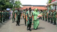 Prajurit Kodam III/Slw Sambut Mayjen TNI Kunto Arief Wibowo