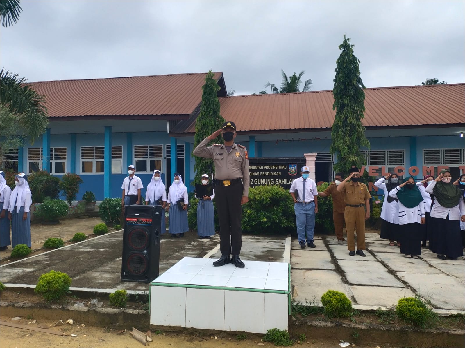 Jadi Pembina Upacara Di Sman 2 Gunung Sahilan Ini Pesan Iptu Jonni