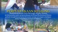 Bhabinkamtibmas Polsek Bangkinang Barat Rutin Laksanakan Giat Pustaka Keliling