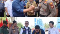 Kapolres Empat Lawang Sambut Kunjungan Kerja Gubernur Sumsel Dalam Rangka Peresmian Jembatan Air Bayau