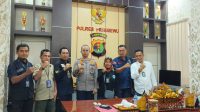 Team 6 Jurnalis Polda Lampung Berkunjung ke Polres Pringsewu