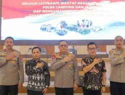 Amankan Pemilu 2024,Polda Lampung Gelar Latpra Ops Mantap Brata