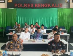 Polres Bengkalis Gelar Zoom Meeting Bareng Humas Mabes Polri Terkait Pilpres 2024