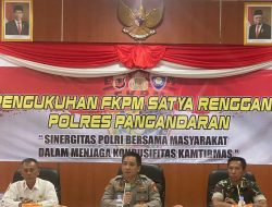 Polres Pangandaran Kukuhkan Pengurus FKPM Satya Rengganis