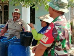 Siaga Hadapi Ancaman Kekeringan,Babinsa Kampanyekan Hemat Air