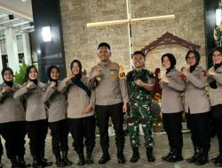 Polwan Polres Bogor Lakukan Pengamanan Perayaan Hari Natal