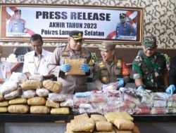 Polres Lamsel Berhasil Ungkap 1438 Kasus di Tahun 2023