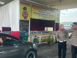 Kapolres Lamsel Pantau Pemudik Libur Nataru