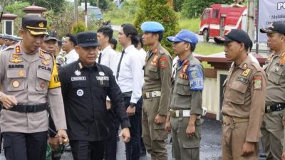 Pj Bupati Empat Lawang Dampingi Kapolres Apel Pasukan Operasi Lilin Musi 2023