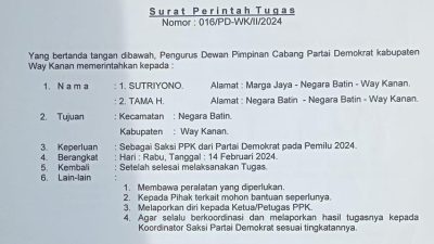 KPU Way Kanan Tutup Mata Tentukan Calon PPK Pilkada 2024