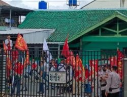 Kondusif,Demo Buruh PT San Xiong Steel di Disnaker Lampung