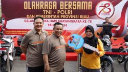 Polda Riau gelar Olahraga bersama TNI-Polri dan Pemerintah Provinsi Riau