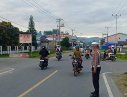 Gatur Pagi Sat Lantas Polres SBB Beri Rasa Nyamanan Pengguna Jalan