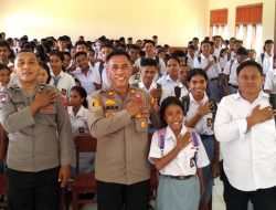 Kapolsek Kairatu Sosialisasi Kenakalan Remaja dan Bahaya Narkoba di SMA N 10 SBB