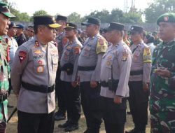 Ratusan Aparat Keamanan Kawal Ketat Kunjungan Kerja Presiden Jokowi di Lampung