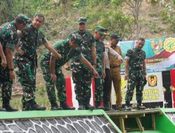 Kasad Resmikan Dam Parit Irigasi di Sukabumi