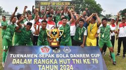 Kodim 0429/Lamtim Raih Juara I Turnamen Sepak Bola Danrem Cup