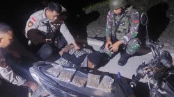 Gabungan TNI-Polri Tangkap Pembawa Ganja Kering di Perbatasan RI-PNG