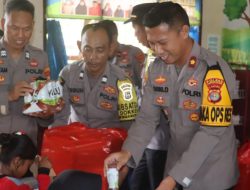 Program Makan Bergizi Gratis di SDN 2 Way Lubuk Digelar Polres Lamsel