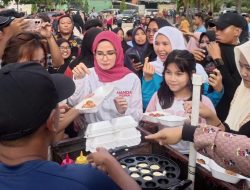 Akhir Masa Kampanye,Nanda-Anton Sempatkan Jumpai Pedagang UMKM