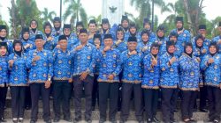 PNS Unit TNI Lampung Ikuti Upacara dan Ziarah Peringati HUT Korpri ke-53