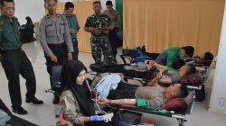 Peringati HUT ke-79,Persit KCK Koorcab Rem 043 PD II/Swj Gelar Donor Darah